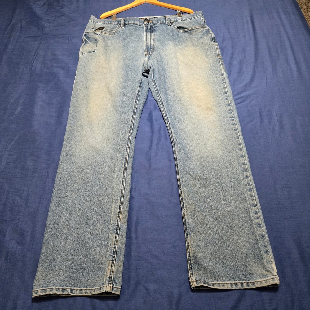 Ariat Rebar M4 Jeans Mens 40x34 Blue Good Relaxed Boot Cut Workwear Denim